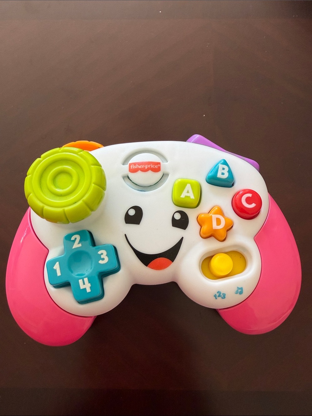 Fisher-Price Pink, White & Green Interactive Learning Game Controller